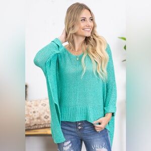 Boyfriend Fit Sweater Knit Top